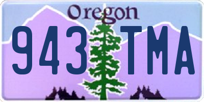 OR license plate 943TMA