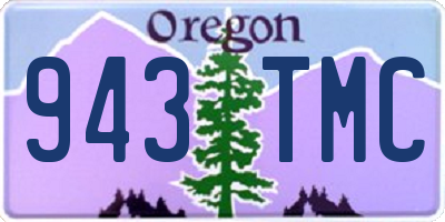 OR license plate 943TMC