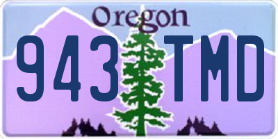 OR license plate 943TMD