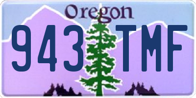 OR license plate 943TMF
