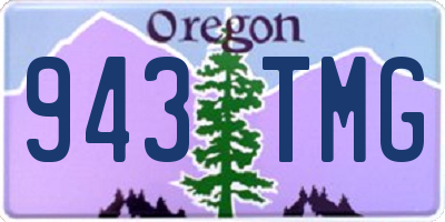 OR license plate 943TMG