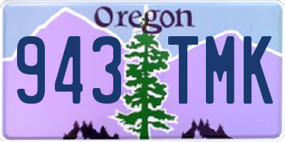OR license plate 943TMK