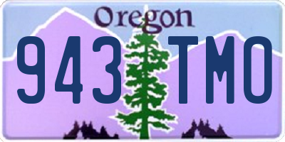 OR license plate 943TMO