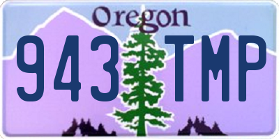 OR license plate 943TMP