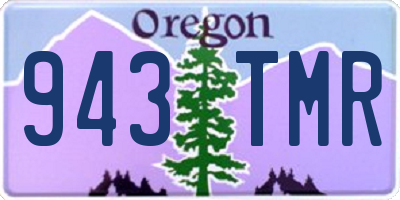 OR license plate 943TMR