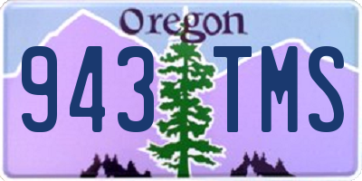 OR license plate 943TMS
