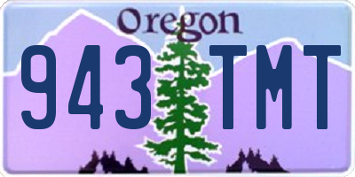 OR license plate 943TMT