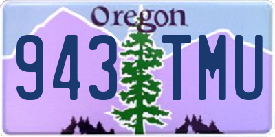 OR license plate 943TMU