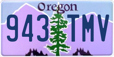 OR license plate 943TMV