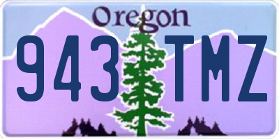 OR license plate 943TMZ