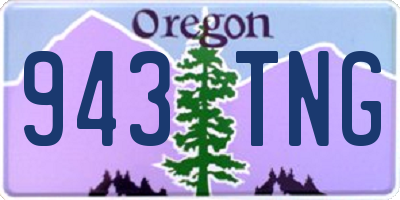 OR license plate 943TNG