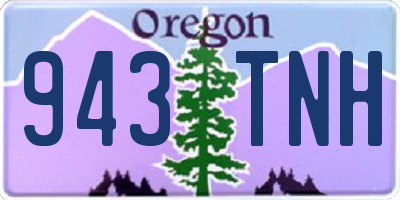 OR license plate 943TNH