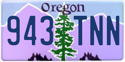 OR license plate 943TNN