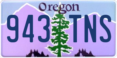 OR license plate 943TNS