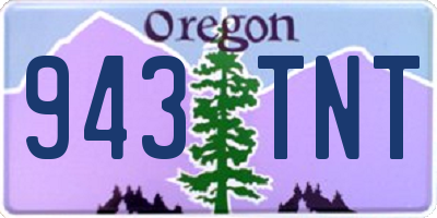 OR license plate 943TNT