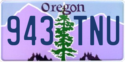 OR license plate 943TNU