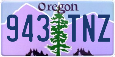OR license plate 943TNZ