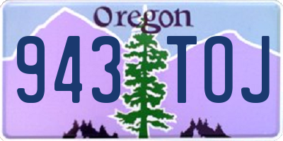 OR license plate 943TOJ