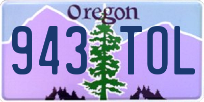 OR license plate 943TOL