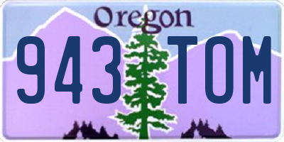 OR license plate 943TOM
