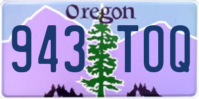 OR license plate 943TOQ