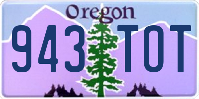 OR license plate 943TOT