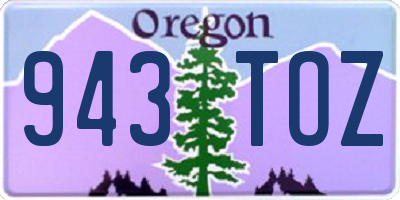 OR license plate 943TOZ