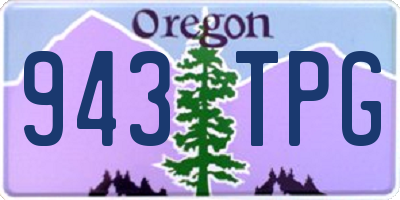 OR license plate 943TPG