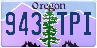 OR license plate 943TPI