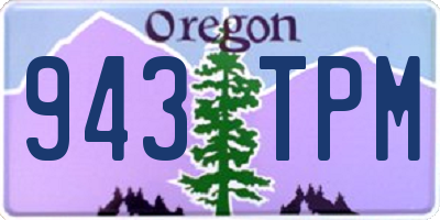 OR license plate 943TPM