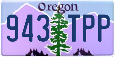 OR license plate 943TPP