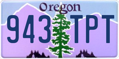 OR license plate 943TPT