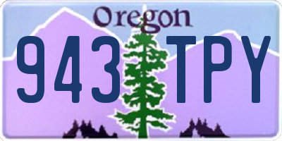 OR license plate 943TPY