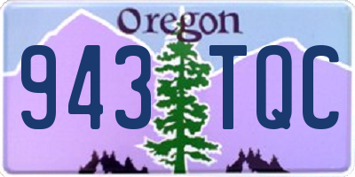 OR license plate 943TQC