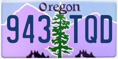 OR license plate 943TQD