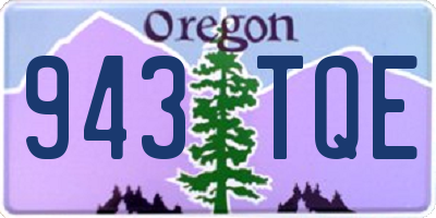 OR license plate 943TQE