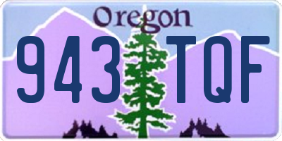 OR license plate 943TQF