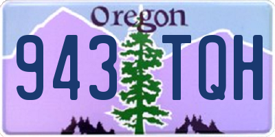 OR license plate 943TQH