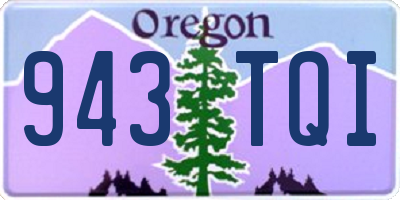OR license plate 943TQI