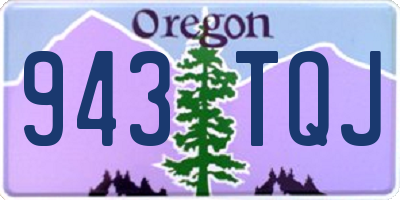 OR license plate 943TQJ