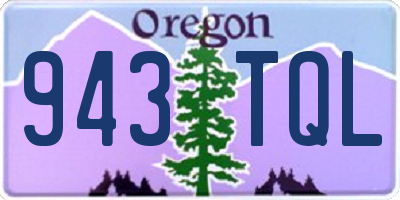 OR license plate 943TQL