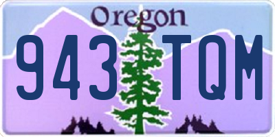 OR license plate 943TQM