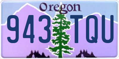 OR license plate 943TQU