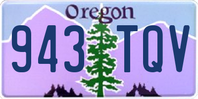 OR license plate 943TQV