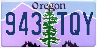 OR license plate 943TQY