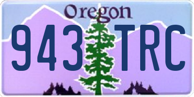 OR license plate 943TRC