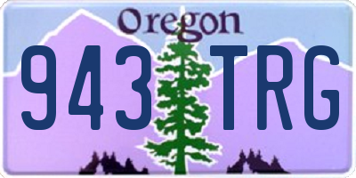 OR license plate 943TRG