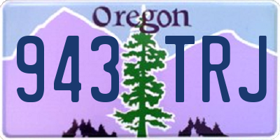 OR license plate 943TRJ