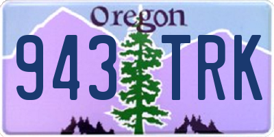 OR license plate 943TRK