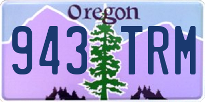 OR license plate 943TRM